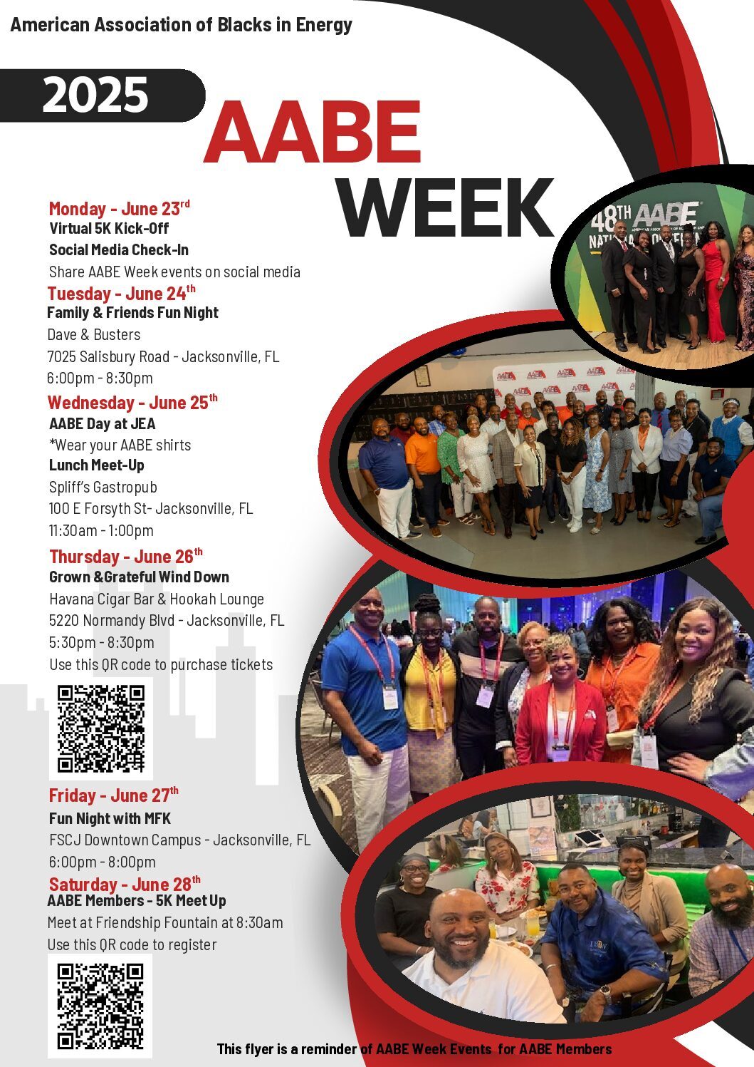 AABE Week 2025 All Events Flyer